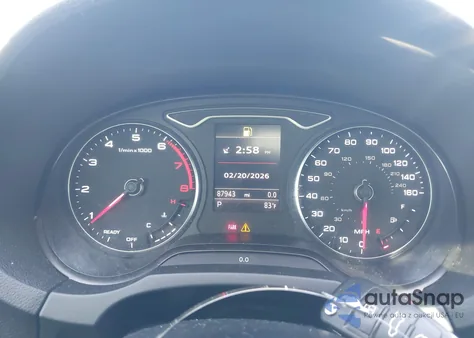 2016 Audi A3 2.0T Premium z USA, uszkodzony, nr VIN WAUB8GFF1G1073207